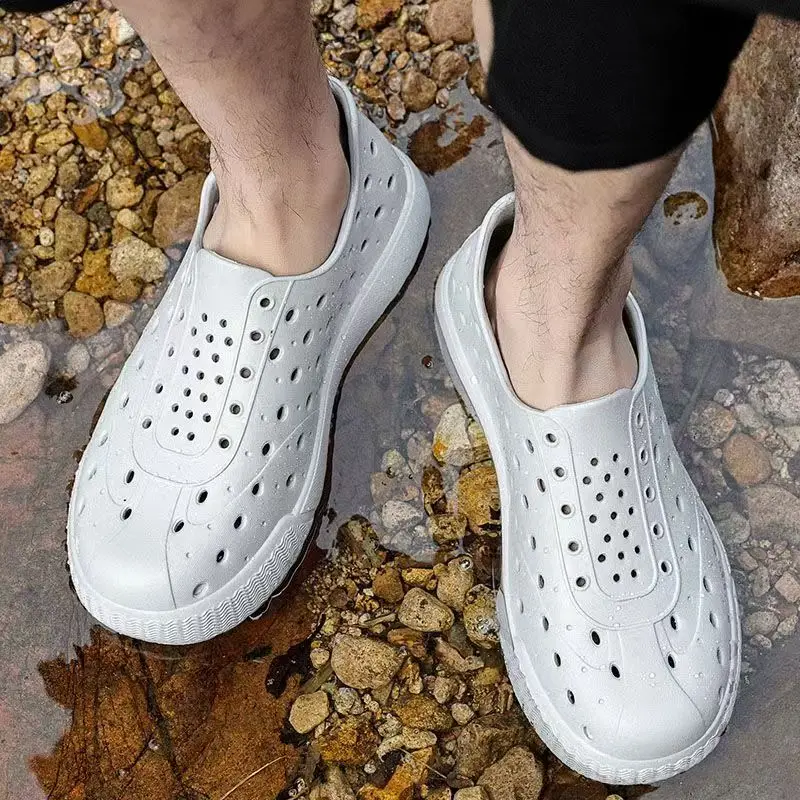 الرجال الصيف جديد باوتو الجوف خارج في الهواء الطلق الخوض حذاء للجنسين لينة وحيد عدم الانزلاق جولة تو الانزلاق على خفيفة الوزن شاطئ كهف صندل #5