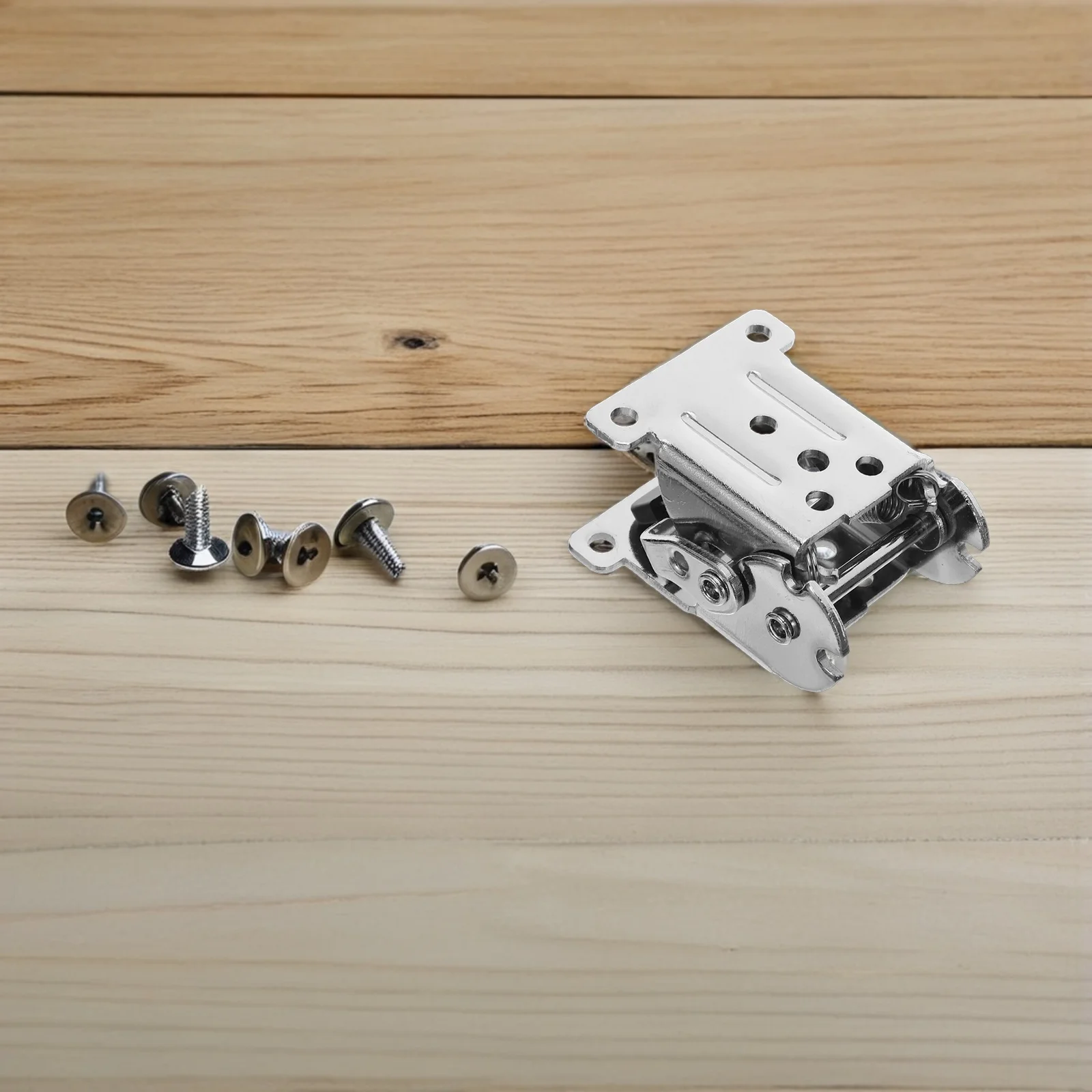 

2 Pcs Folding Hinge Heavy Duty Foldable Support Bracket Concealed Hinges for Table Chair Bed Leg Extension