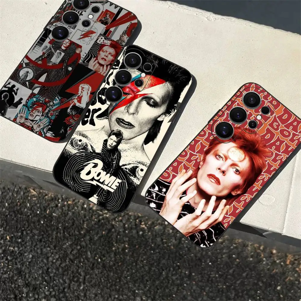 D-David Singer B-Bowie Colorful Phone Case For Samsung S 24 Fe 25 Ultra Plus 20 Lite 21 30 22 23 24 22 Ultra 5G Fundas