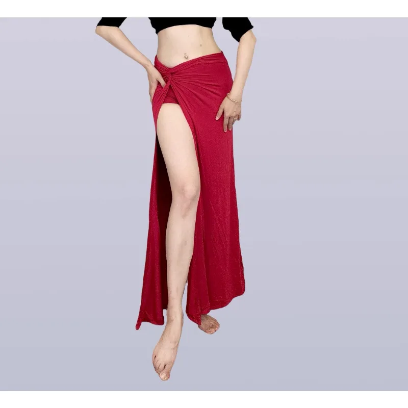 Gonna di danza del ventre Swegal personalizzata Nuovo abbigliamento di danza del ventre Vestito da pratica Gonna intrecciata Abiti indiani modali Abbigliamento da lezione da donna