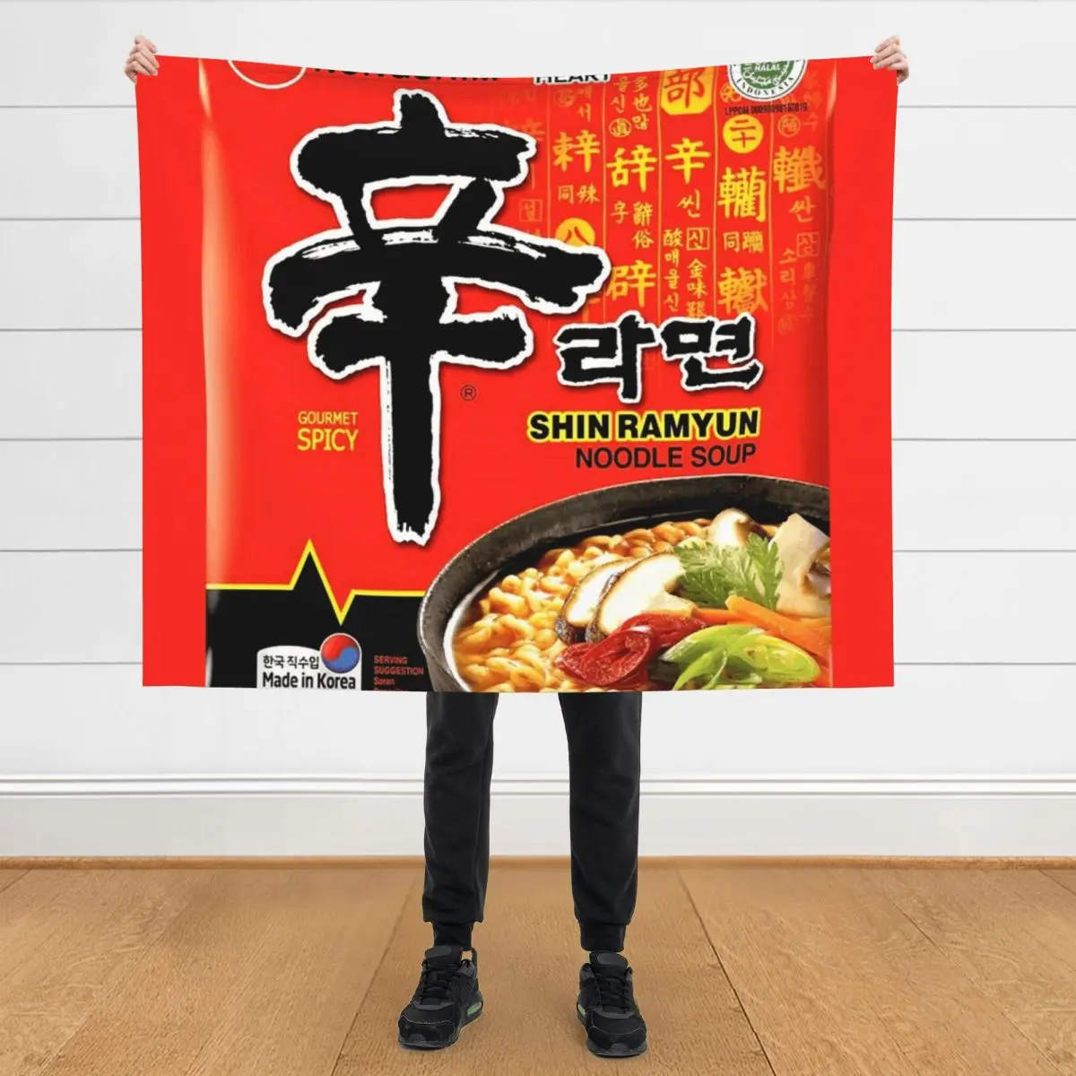 Manta Shin Ramyun, mantas y mantas decorativas navideñas, sofás de decoración, mantas móviles