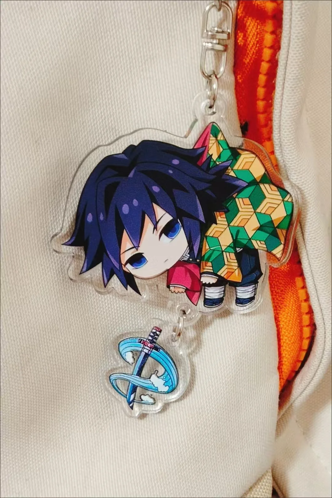Demon Slayer Pendant Kimetsu No Yaiba Blade of Ghost Keychain Acrylic Bag Pendant Car Key Chain Gift Jewelry Accessories gift