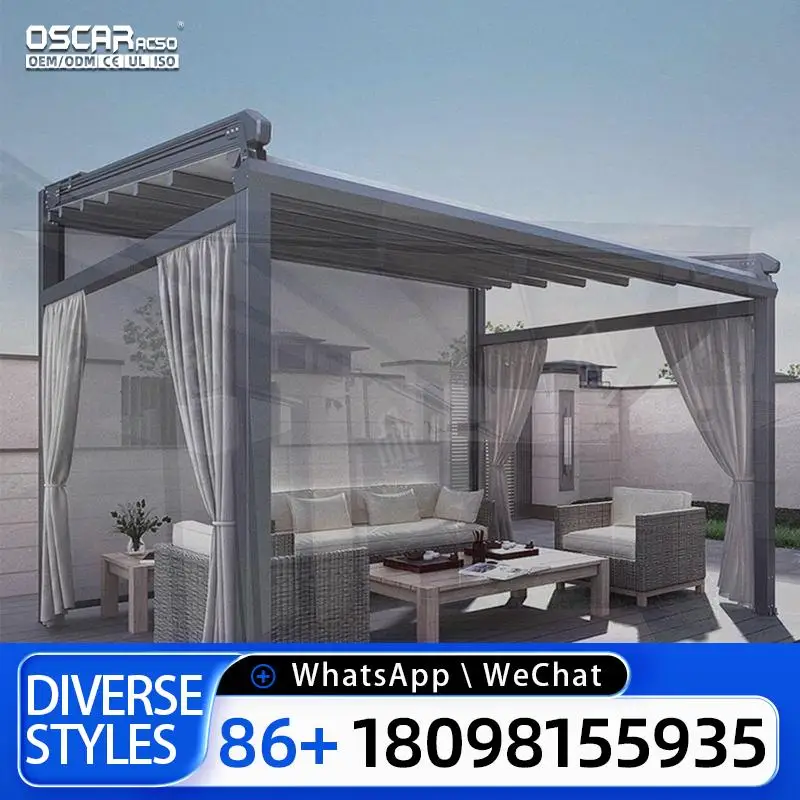 

Wind Resistant Retractable Electric Patio Shade Awnings for Outdoor Dining at Restaurants and Patios in the USA Retractable Cano