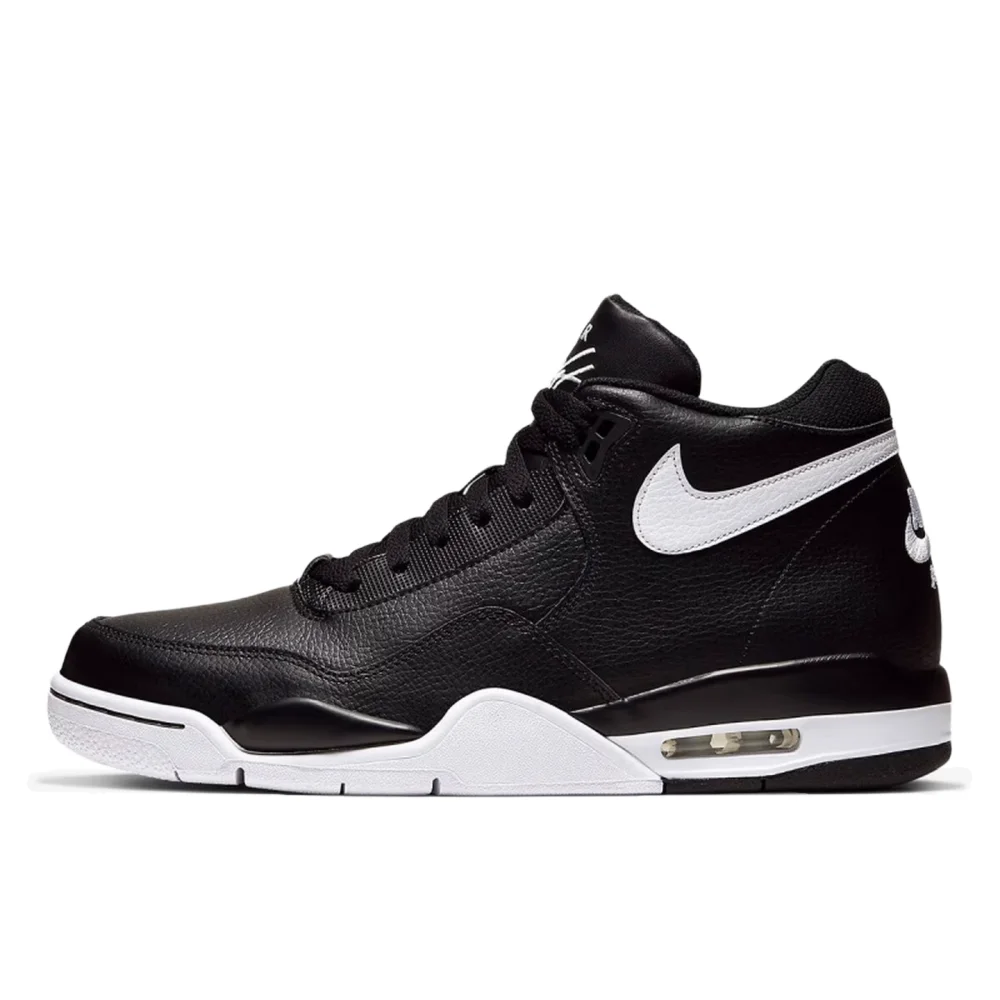 Nike Flight Legacy Mid-Top Retro Basketball Sneakers Men's Black/White BQ4212-002