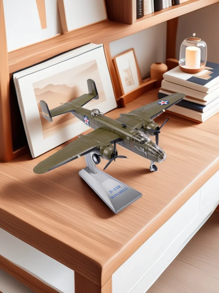 B25 1/72 Scale Model airplane (including base) Home decoration Creative Gifts & Present Ideas