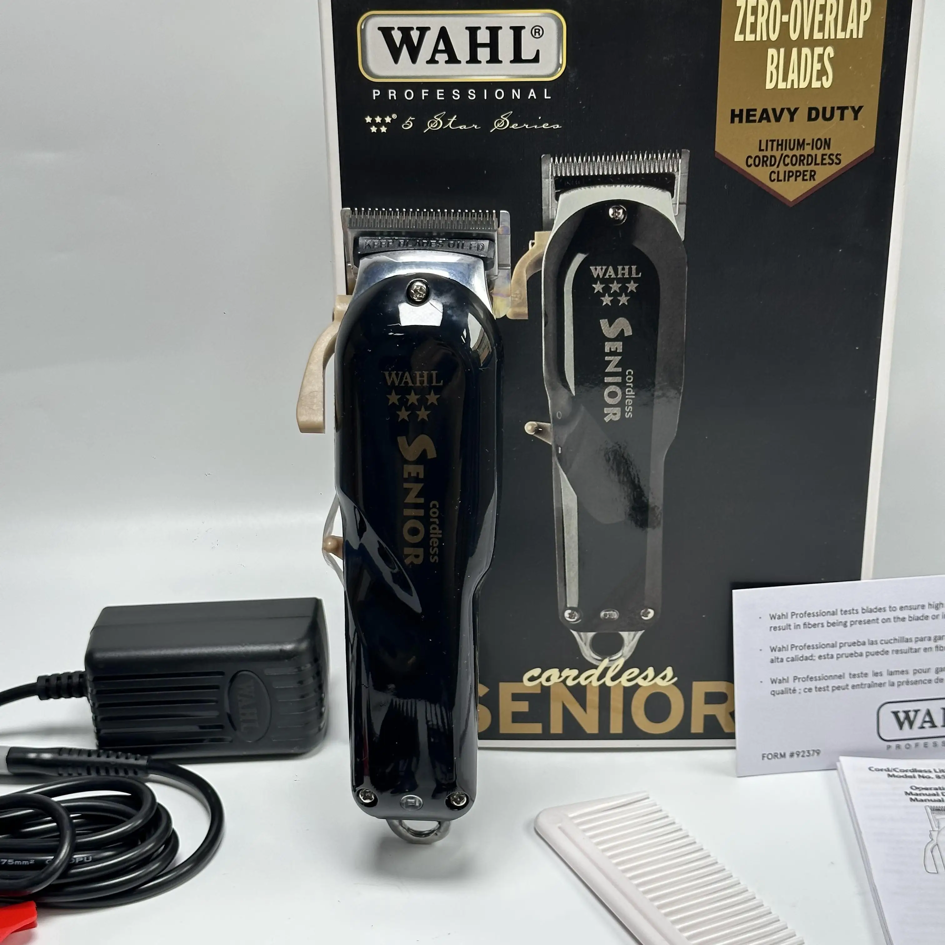 100% Original Wahl 8504 Senior Professional 5-Star Series Cordless Hair Clipper For Stylists and Barbers