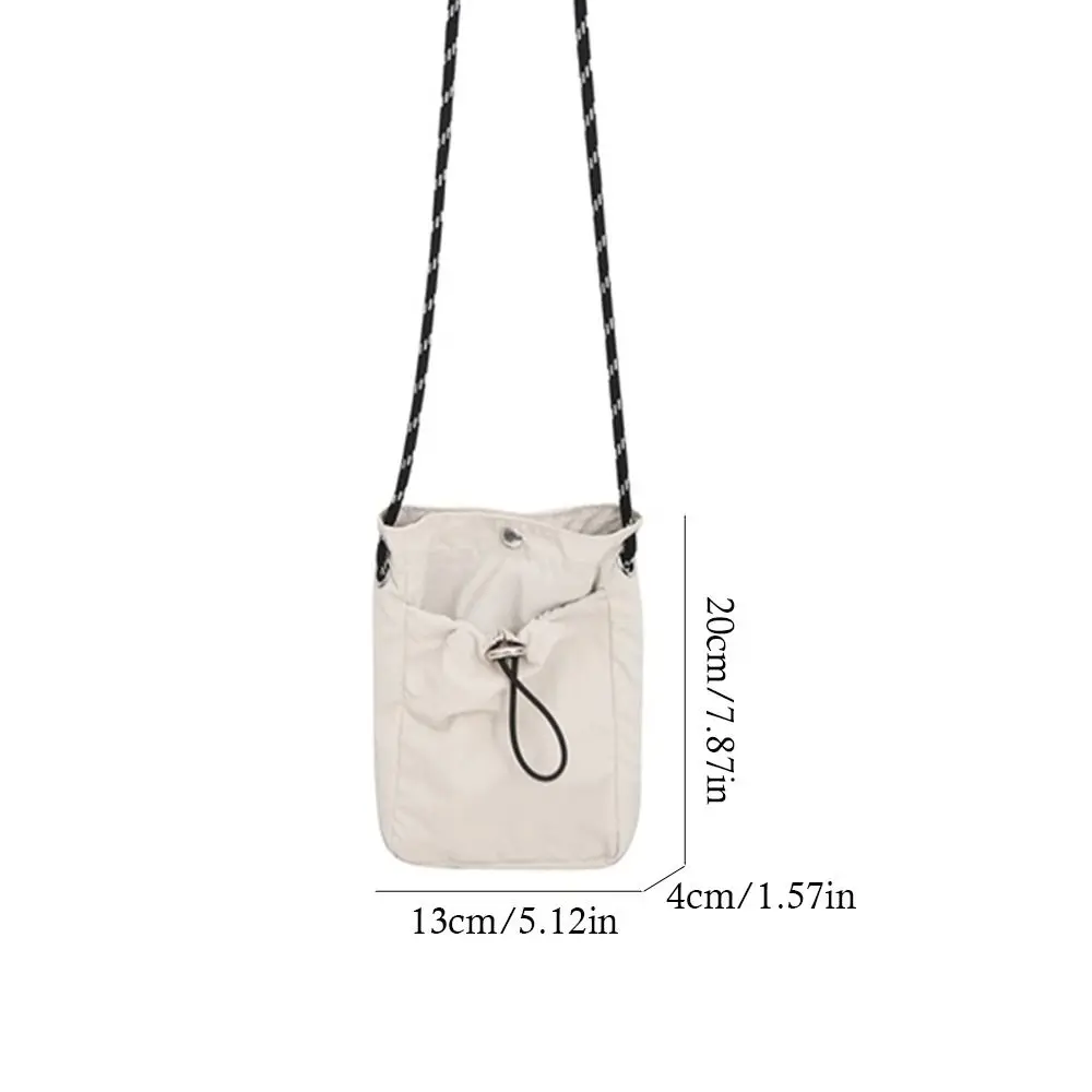 Fashion Canvas Shoulder Crossbody Bags Solid Color Minimalist Style Phone Bag Lightweight Messenger Bag for Outdoor image 5