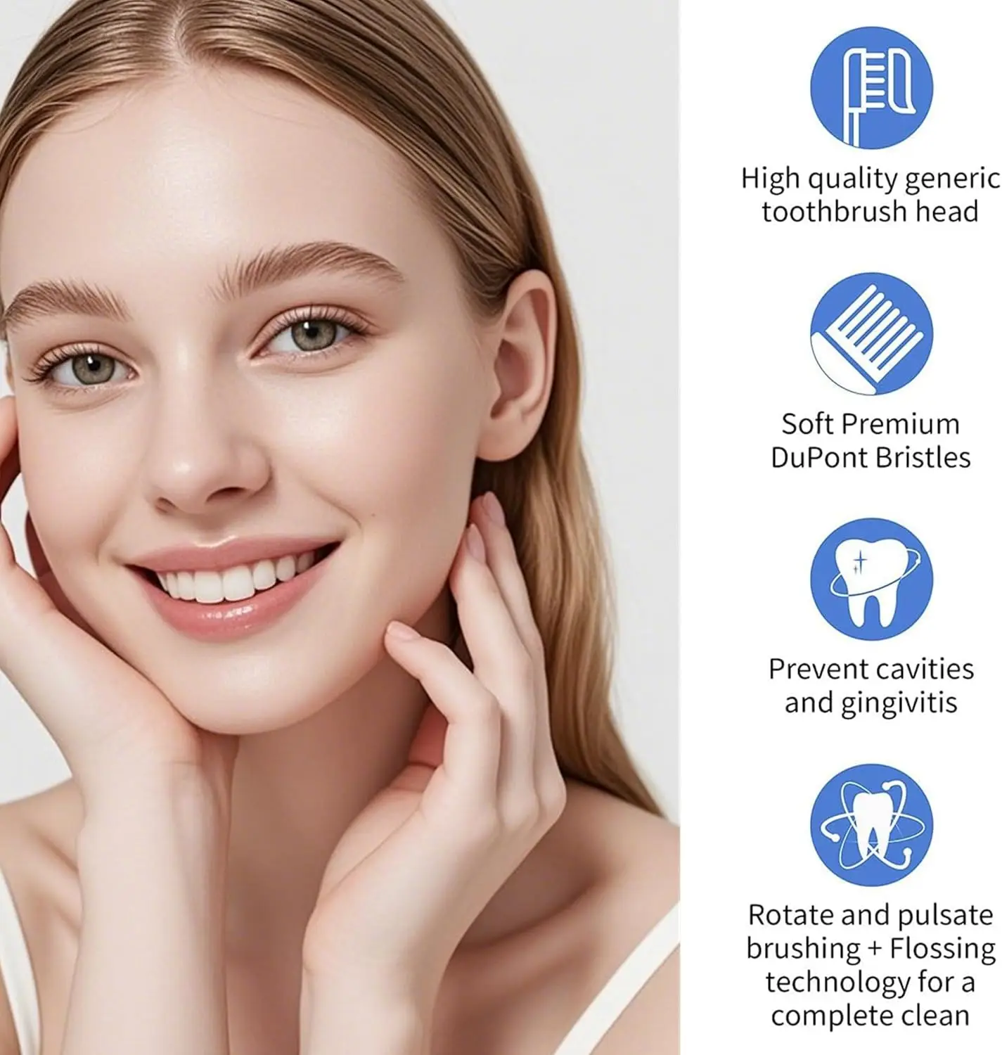 Насадки для насадки для Braun Oral B, сменная насадка для зубной щетки Sensitive Clean Sensi, ультратонкая насадка для ухода за деснами для Oral B