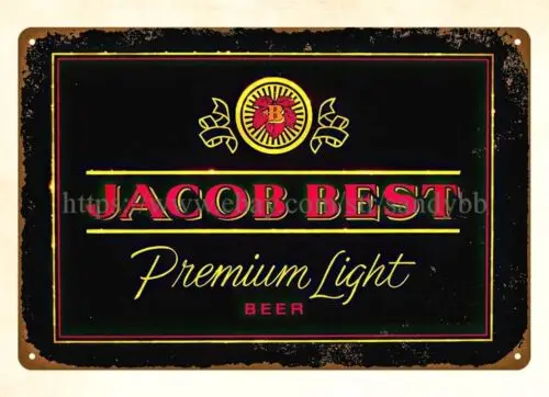 Jacob Best premium light Beer metal tin sign paintings and prints