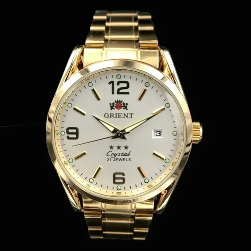 Imagen 2 del producto Reloj Orient Double Lion clásico serie reloj para hombre banda de acero inoxidable Tourbillon mecánico automático multifunción de lujo