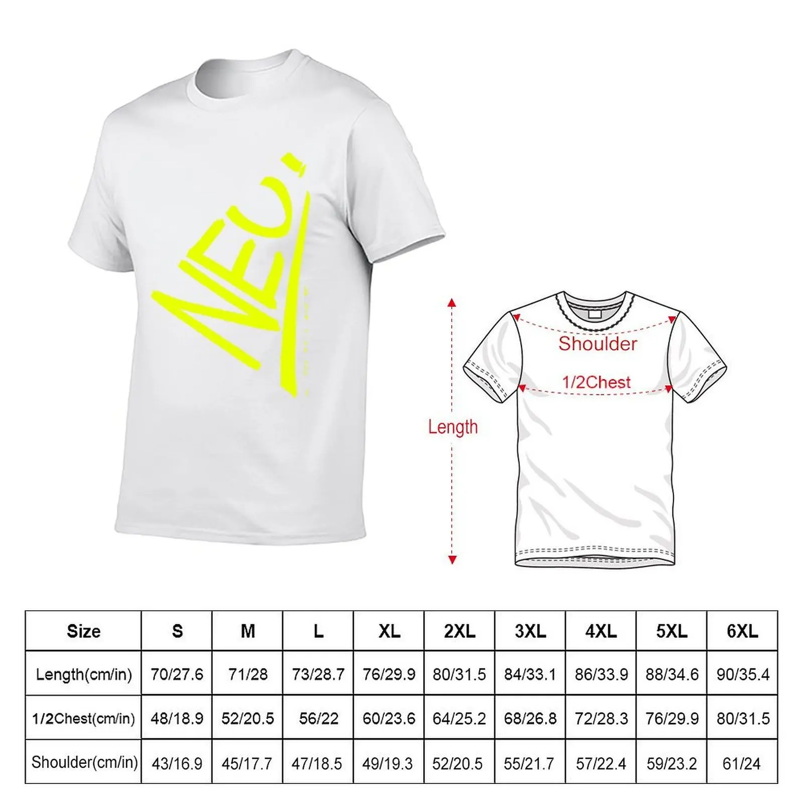 Neu! - Krautrock T-Shirt man t shirt cotton t shirts for man pack white T-Shirt