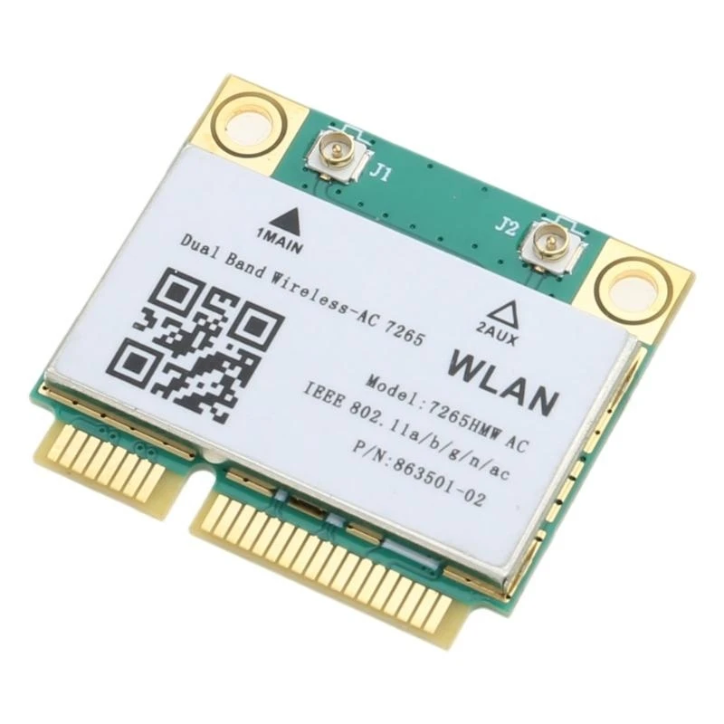 E8BA 1200mbps 호환 4.2 Half Mini PCI-E WiFi 카드 AC7265 무선 7265
