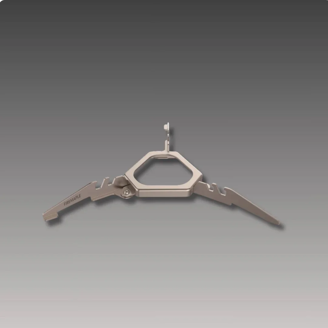 Fire Maple ASH Titanium Gasbusstandaard Opvouwbare brandstofstabilisator Camping Gasfles Statiefhouder Steunbeugel 23g