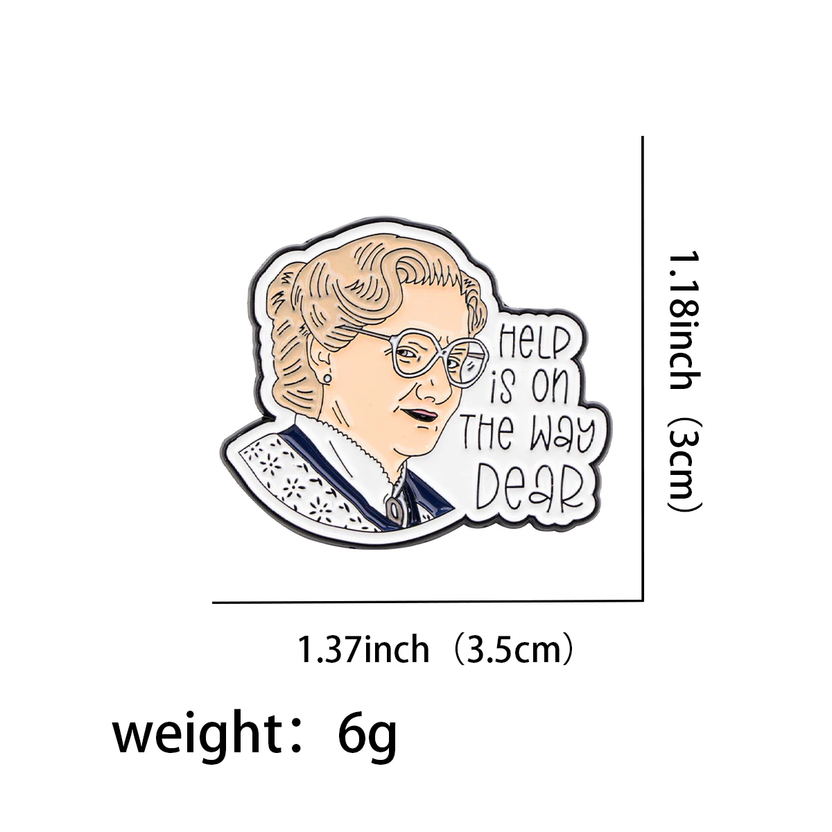 Funny Father Enamel Pin Comedy Movie Brooch Pines Lapel Pins Badge on Backpack Costume Accessories Fashion Jewelry Birthday Gift