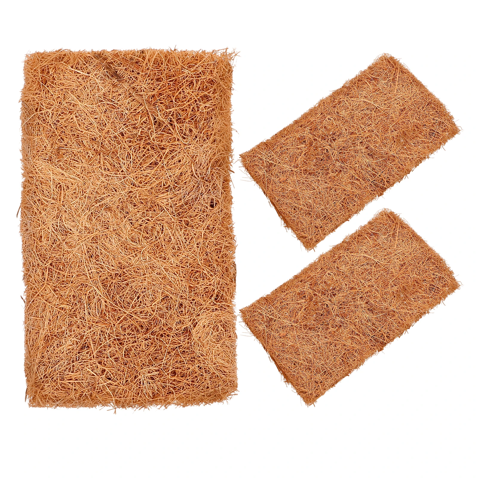 

3pcs Dishwashing Towels Cleaning Cloth Scrubber Brown Silk Kitchen Duster Stain Removal Grease Proof Gentle Skin Multifunctional