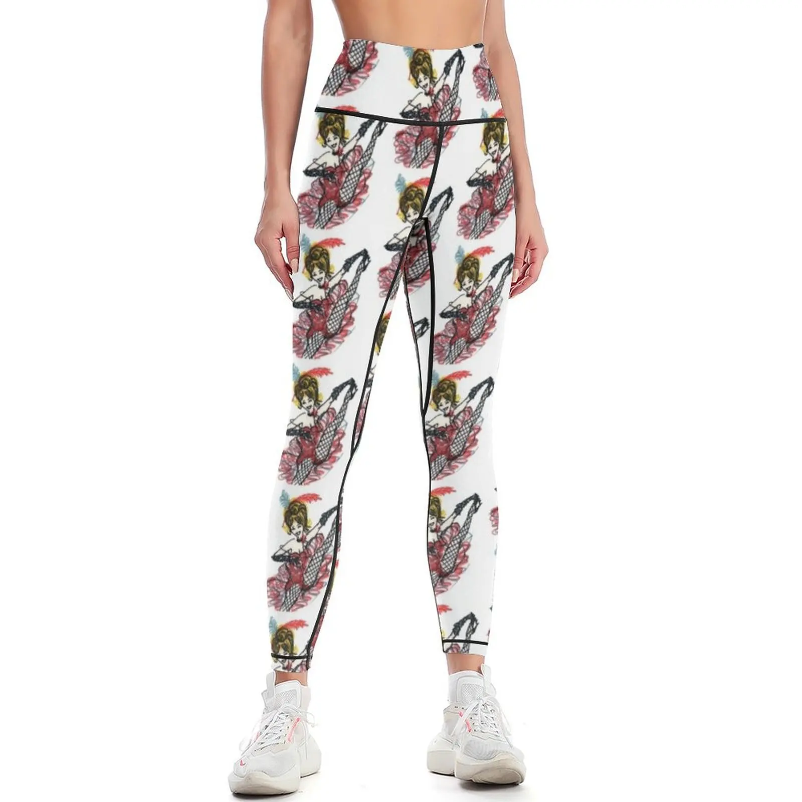 

Sixties can-can Dancer Leggings legging push up Legging sport Womens Leggings
