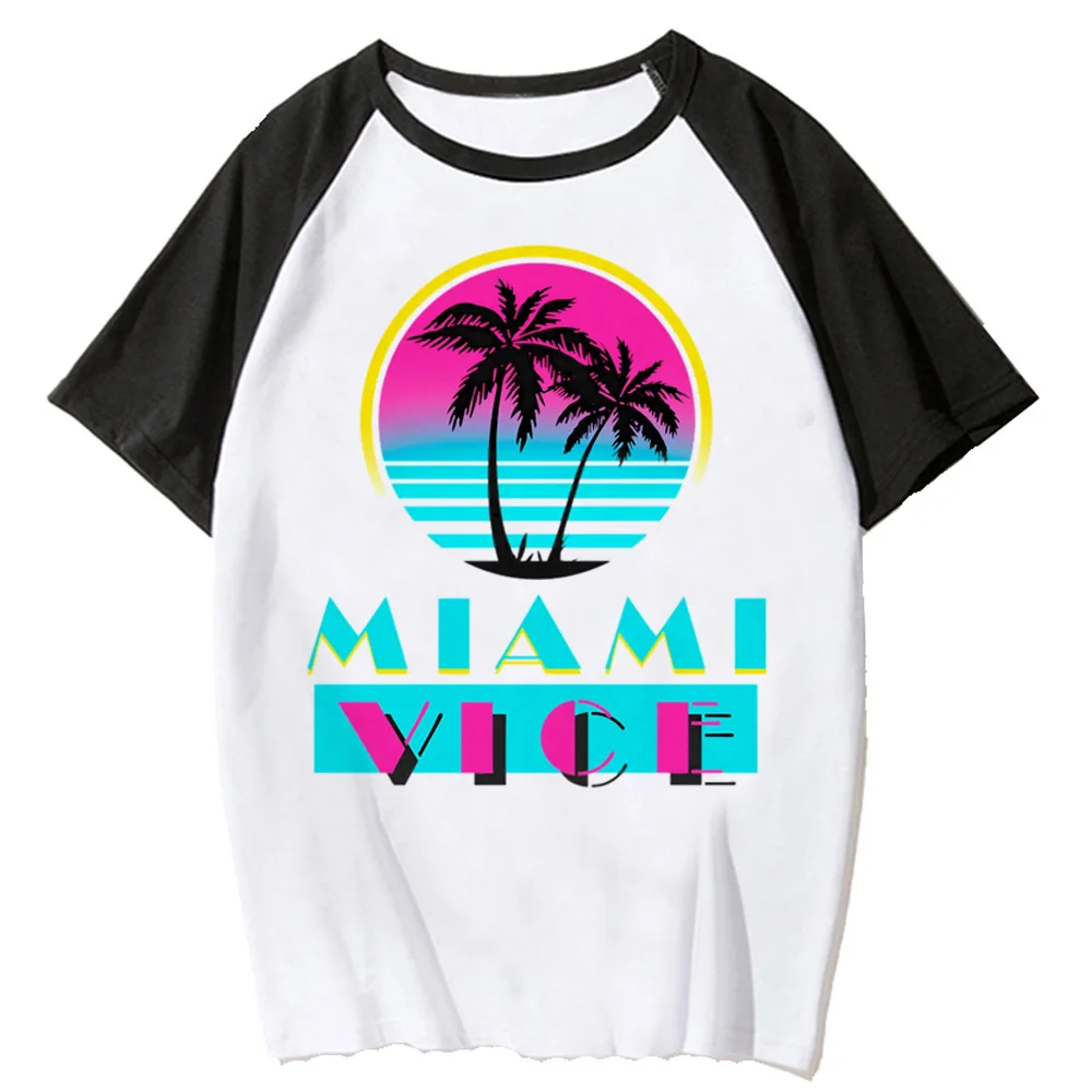 تي شيرتات ميامي للنساء ، ملابس يابانية مضحكة ، تيشيرتات مصممة ، فتاة #2