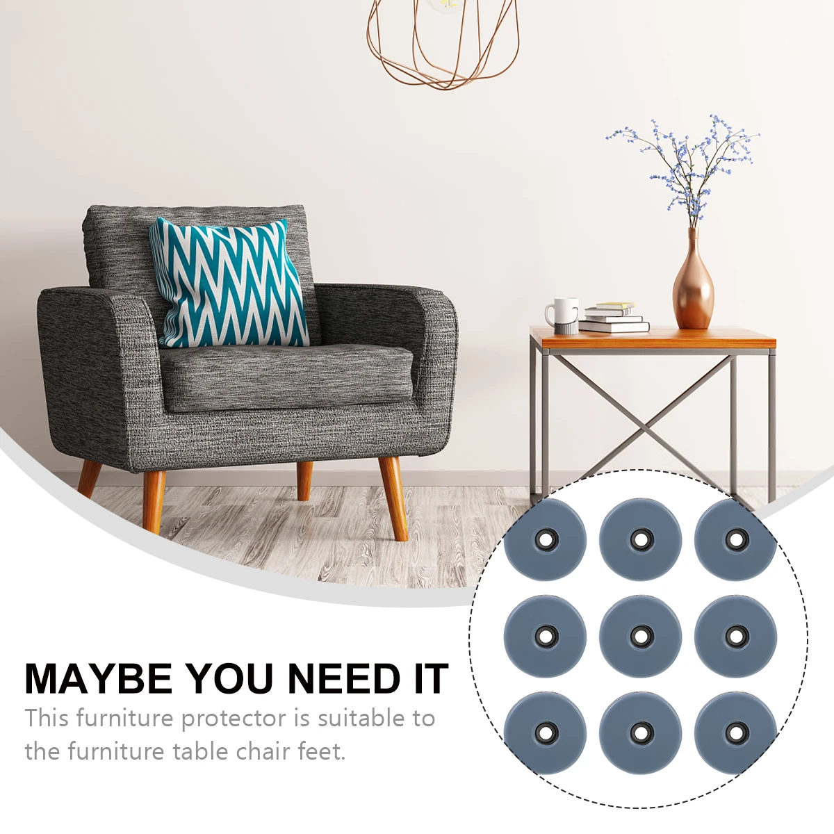 

20 Pcs Glide Glide Sliders Pads Block Protector for Table Chair Furniture Slider Stool Ottomans Durable Floor
