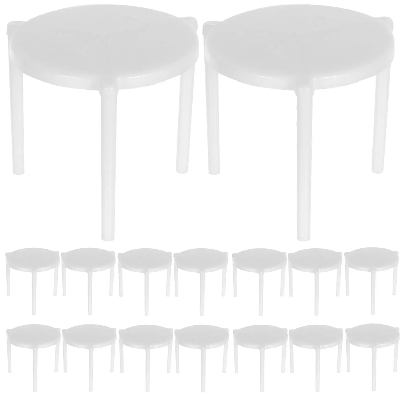 

300Pcs White Disposable Pizza Rack Plastic Tripod Stackable Catering Box Support Stand For Takeaway Food Container Baking Tool