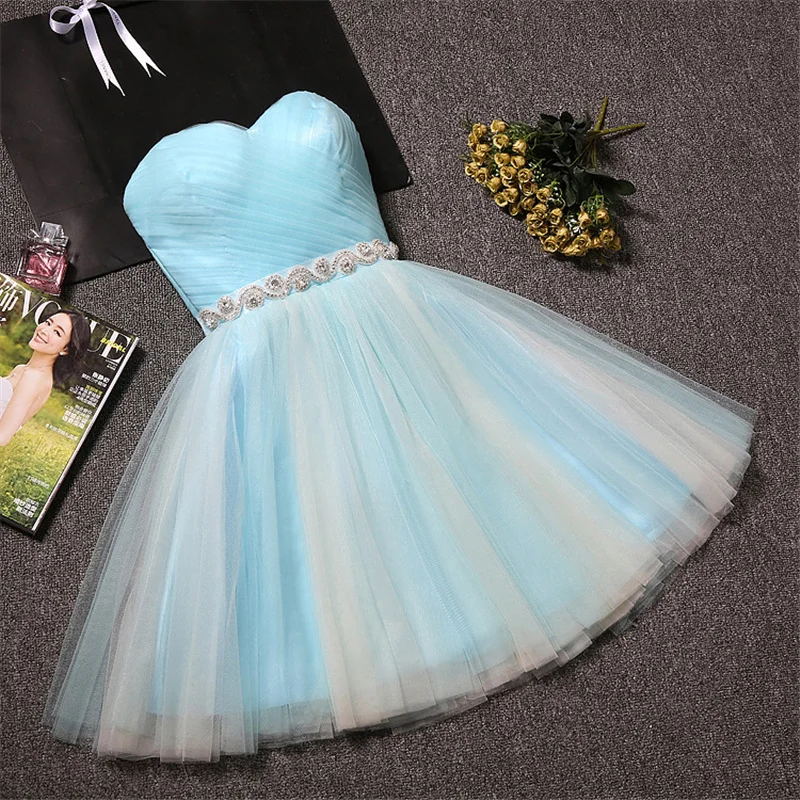 

9 Candy Colors abiti eleganti donna cerimonia Princess Party Dresses Tube Top Organza Ball Gown Holiday robe cocktail femme