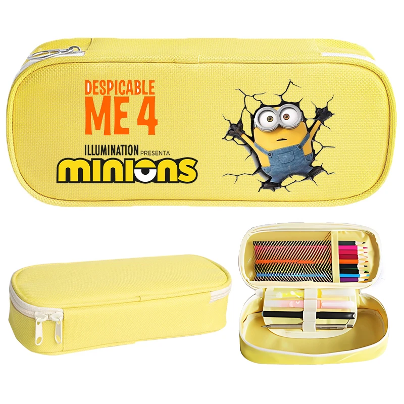 Despicable Mes Minionss Foldable Coin Purse New Movie Cartoon Print Wallet Men Office Daily Money BankCard Storage Mini Bag Gift