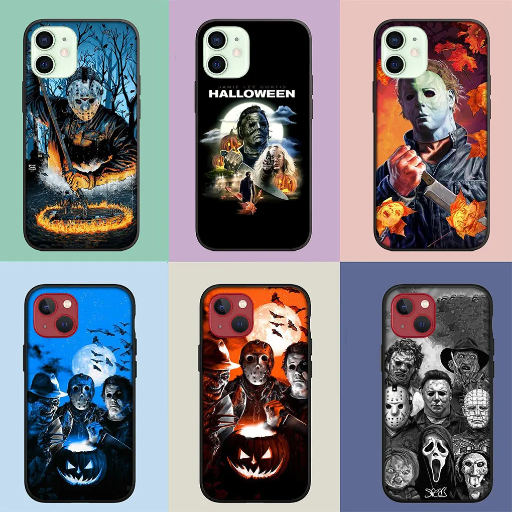 Halloween Curse Of Michael Myers Soft Phone Cover for Apple iPhone 16 15 14 13 12 11 Pro Max 6 6S Plus + SE 16+ 14+ Case