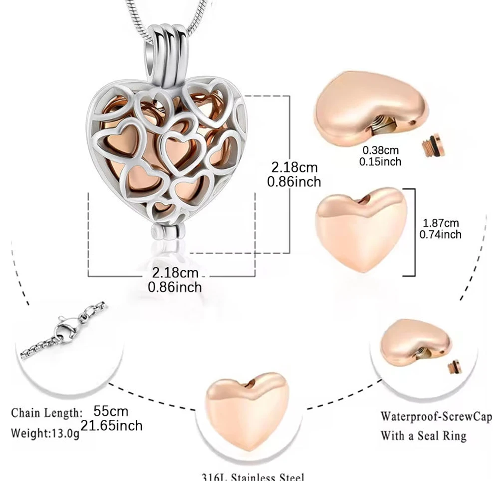 Pet Cremation Jewelry For Ashes For Dog Paw Stainless Steel Memorial Locket Urn Necklace Inside Mini Case Keepsake Cremation