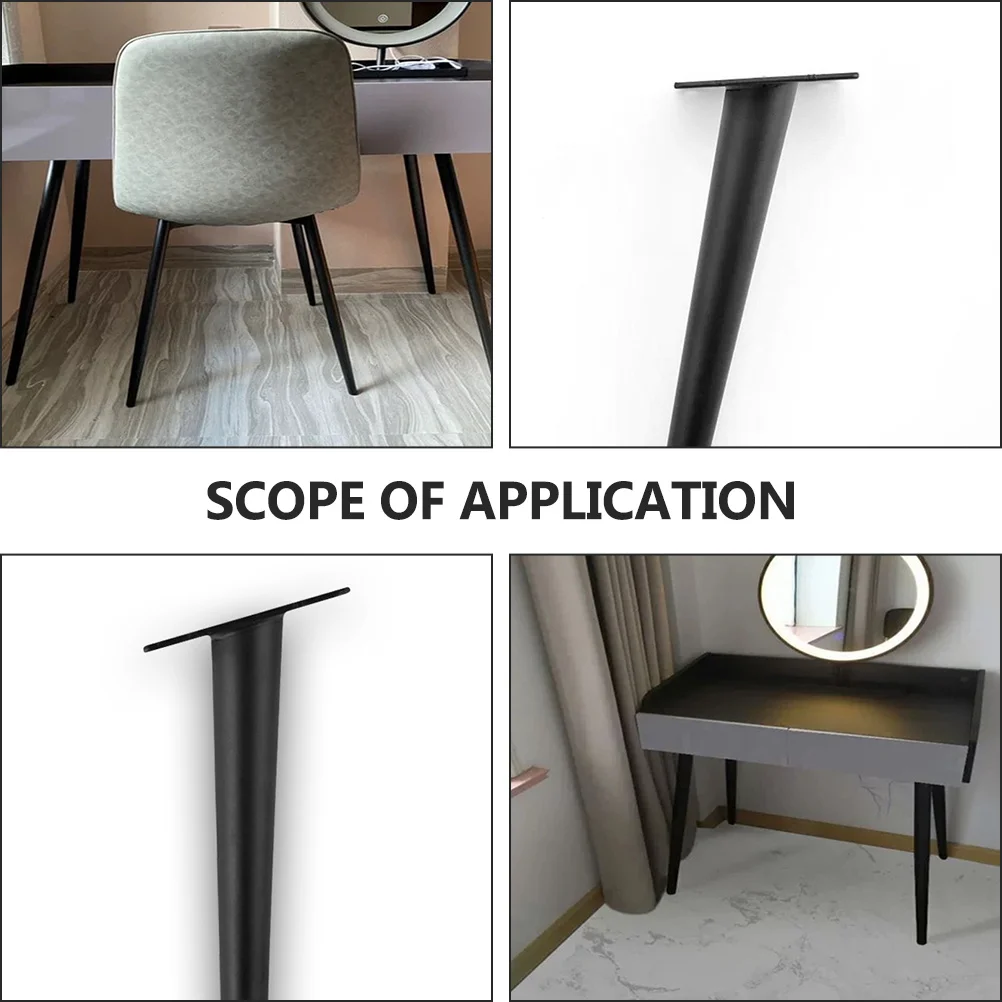 

Furniture Table Leg Metal Iron Replacement Hard Durable Practical Sofa Coffee Dining Table Leg Protective Base