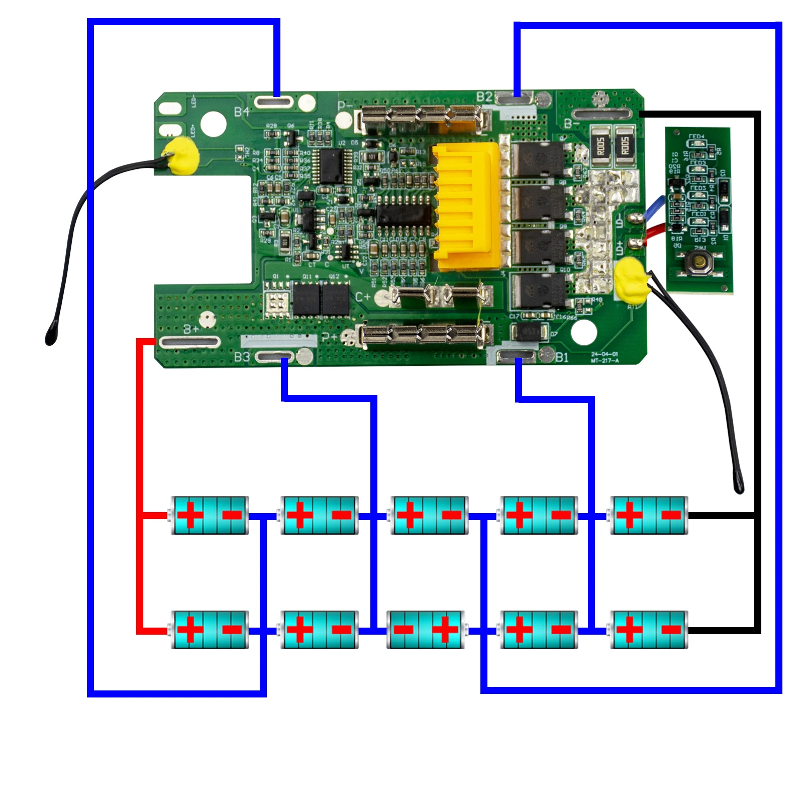 BL1830 10 X 21700 Li-ion Battery Case PCB Charging Protection Circuit Board Shell Box BL1880 For MAKITA 18V 6.0Ah 8.0Ah Housings