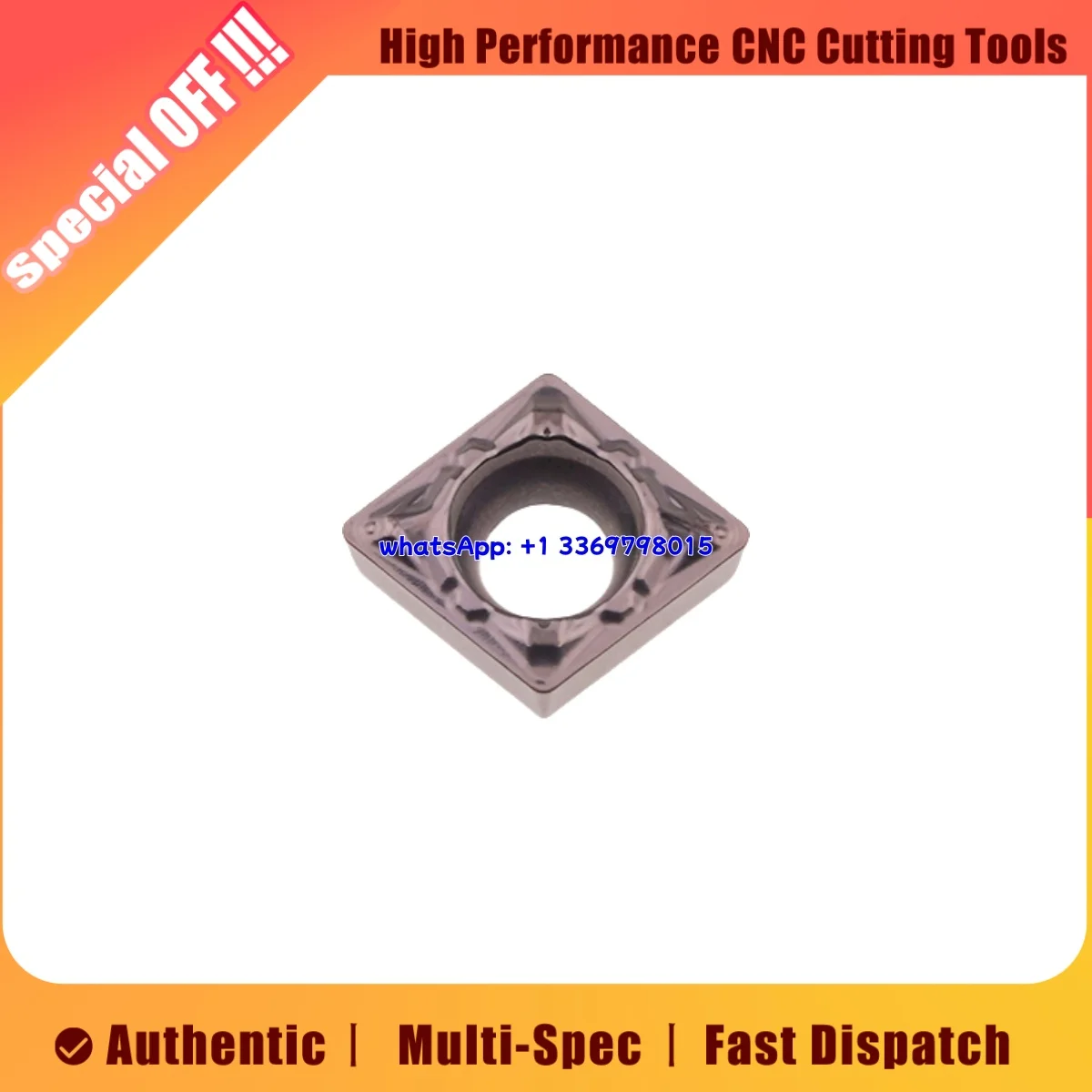 

Original CCMT06 09 CCMT12 CCMT0602 02 04 CCMT09T3 04 08 CCMT1204 04 -HQ GK CA6515 CA6525 PR1125 Turning Insert