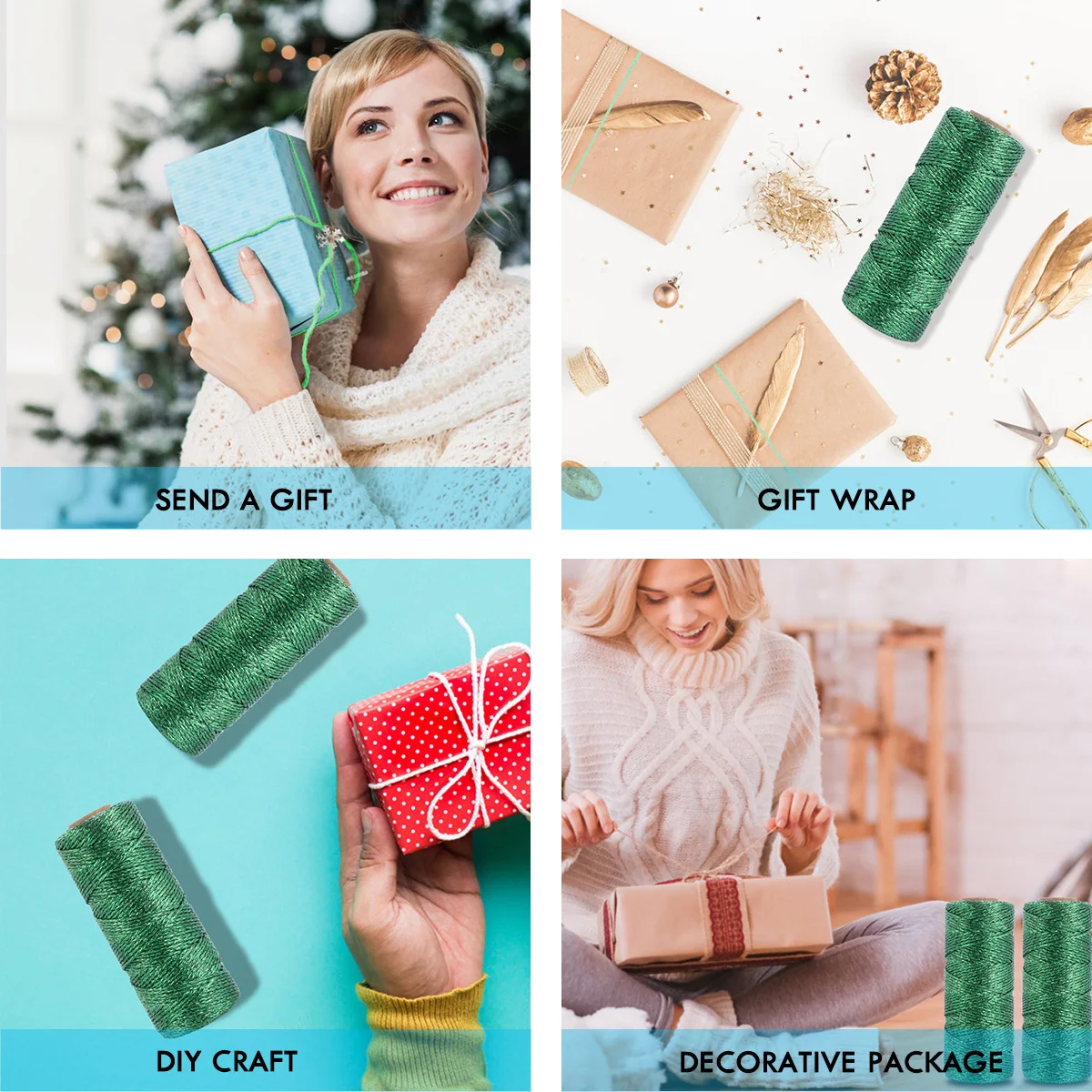 

DIY Tied Rope Decorative Wedding Ribbon Durable Bright Colored for Crafts Clothing Wrapping Home Textiles Party Favors Gift