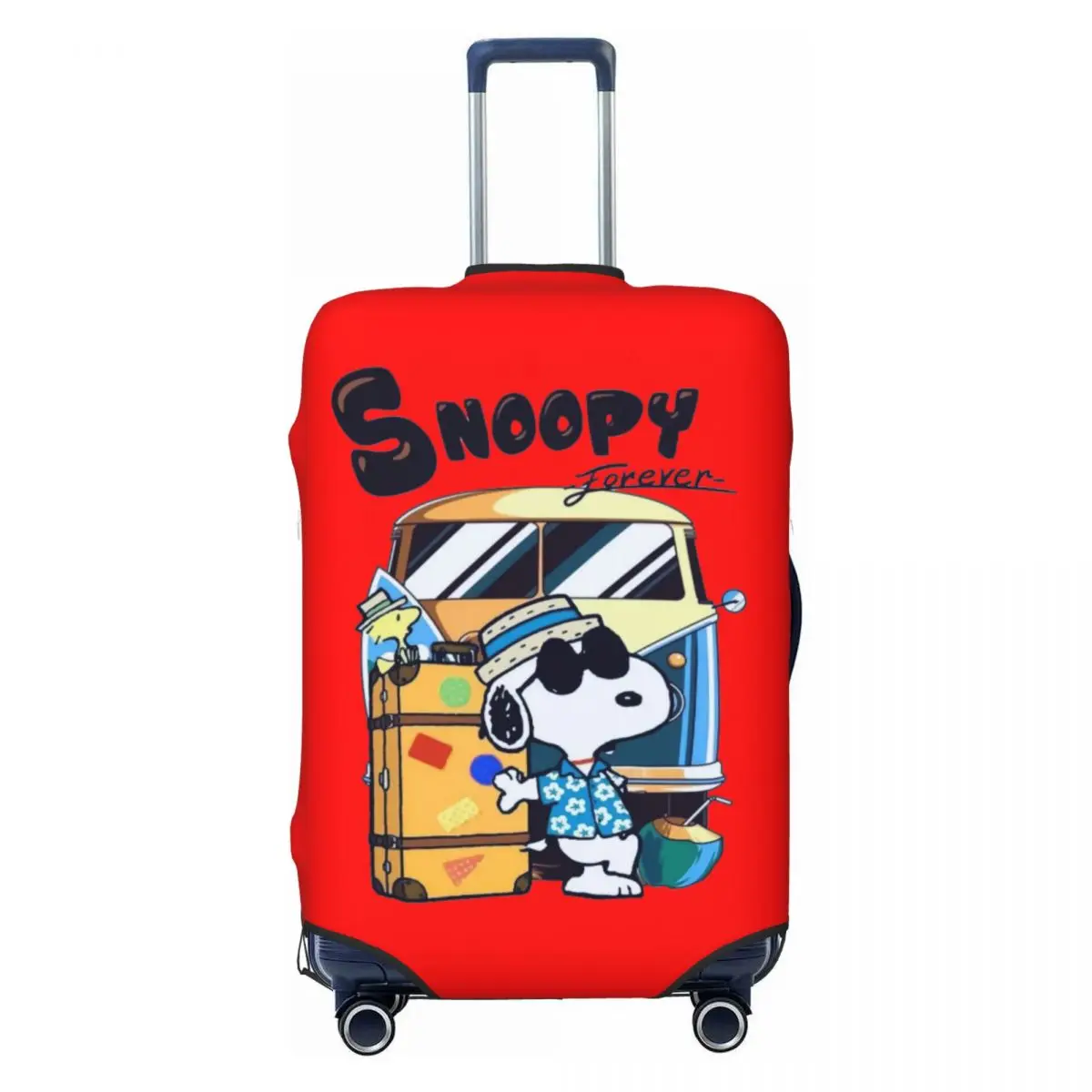 

Custom S-snoopys Forever Luggage Cover Elastic Travel Suitcase Protective Covers Fits 18-32 Inch