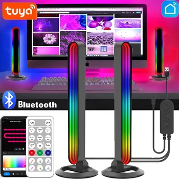 Tuya Buletooth RGB Atmosphere Light Bar Sound Pickup Lamp Music Sync Remote App Control Fe
