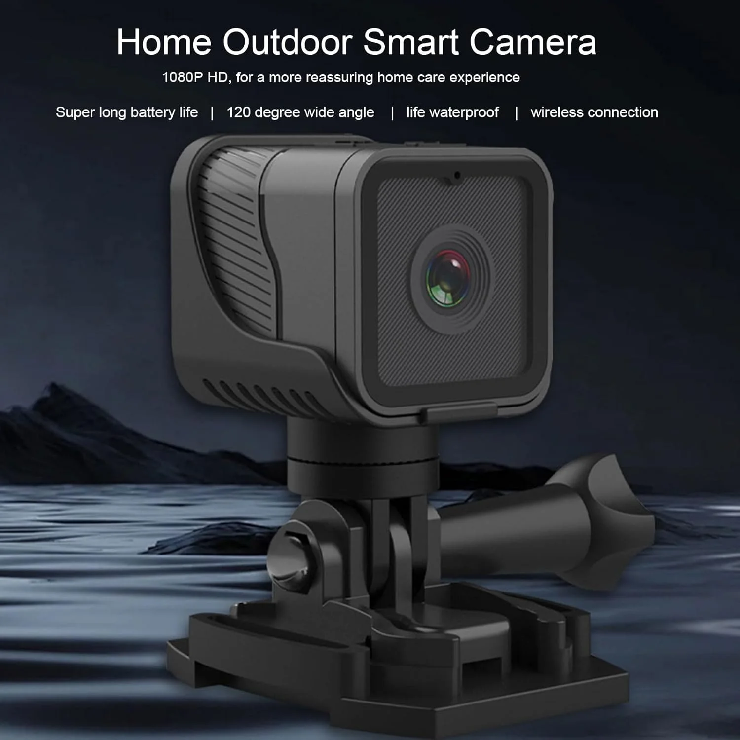 1080P HD Portable Sports Mini Camera with Hotspot WiFi Waterproof Camera, Motorcycle and Bike Camera Anti Shake Outdoor Sports