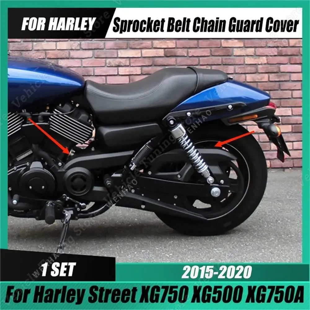 For Harley-Davidson Street 750 500 XG500 XG750 Rod 2015-2020 Front Pulley Sprocket Guard Cover Upper Belt Chain Guard Cover