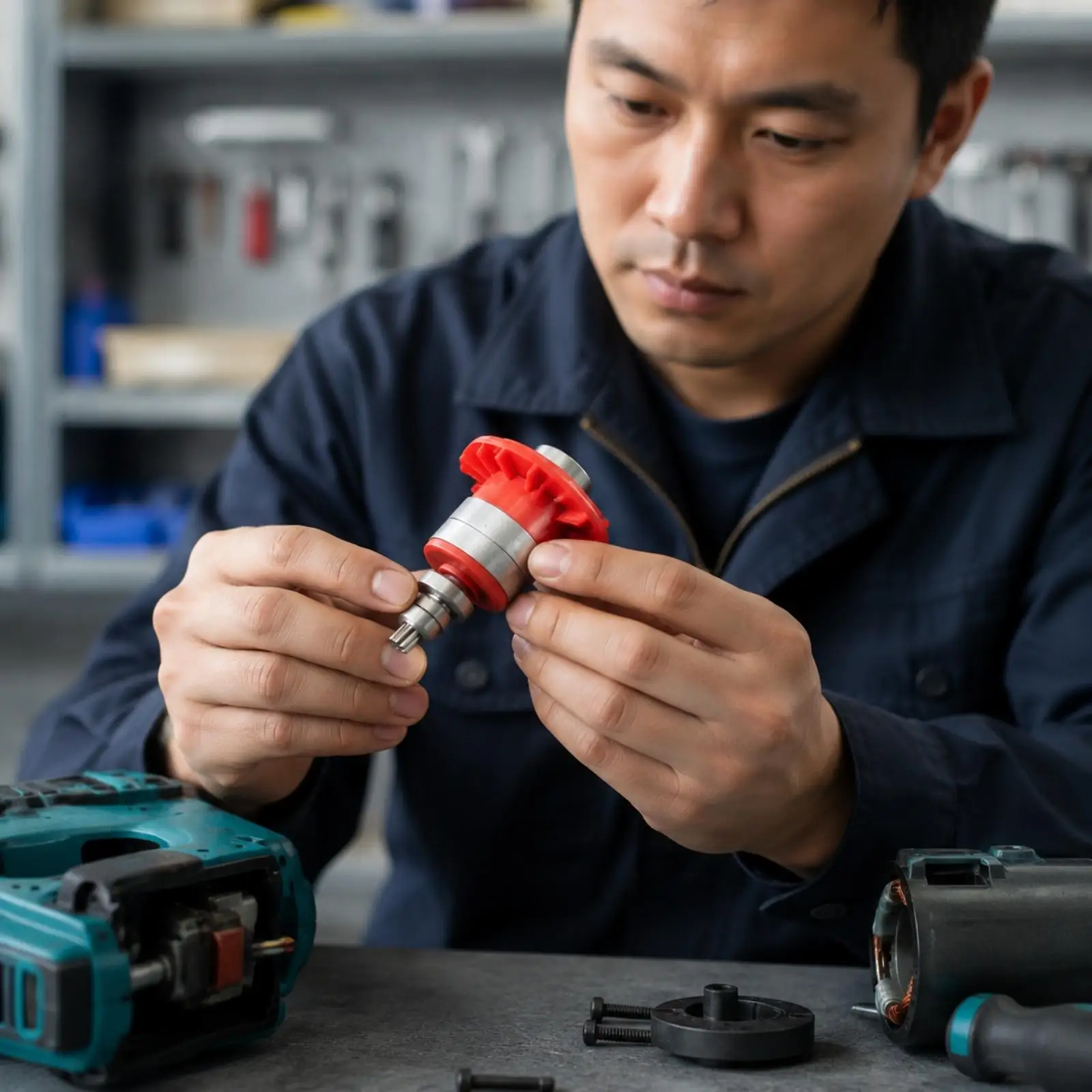 Industrial Rotor Motor Part for Dai Yi 2106 Impact Wrench Direct Fit Copper Wiring Lead Assembly