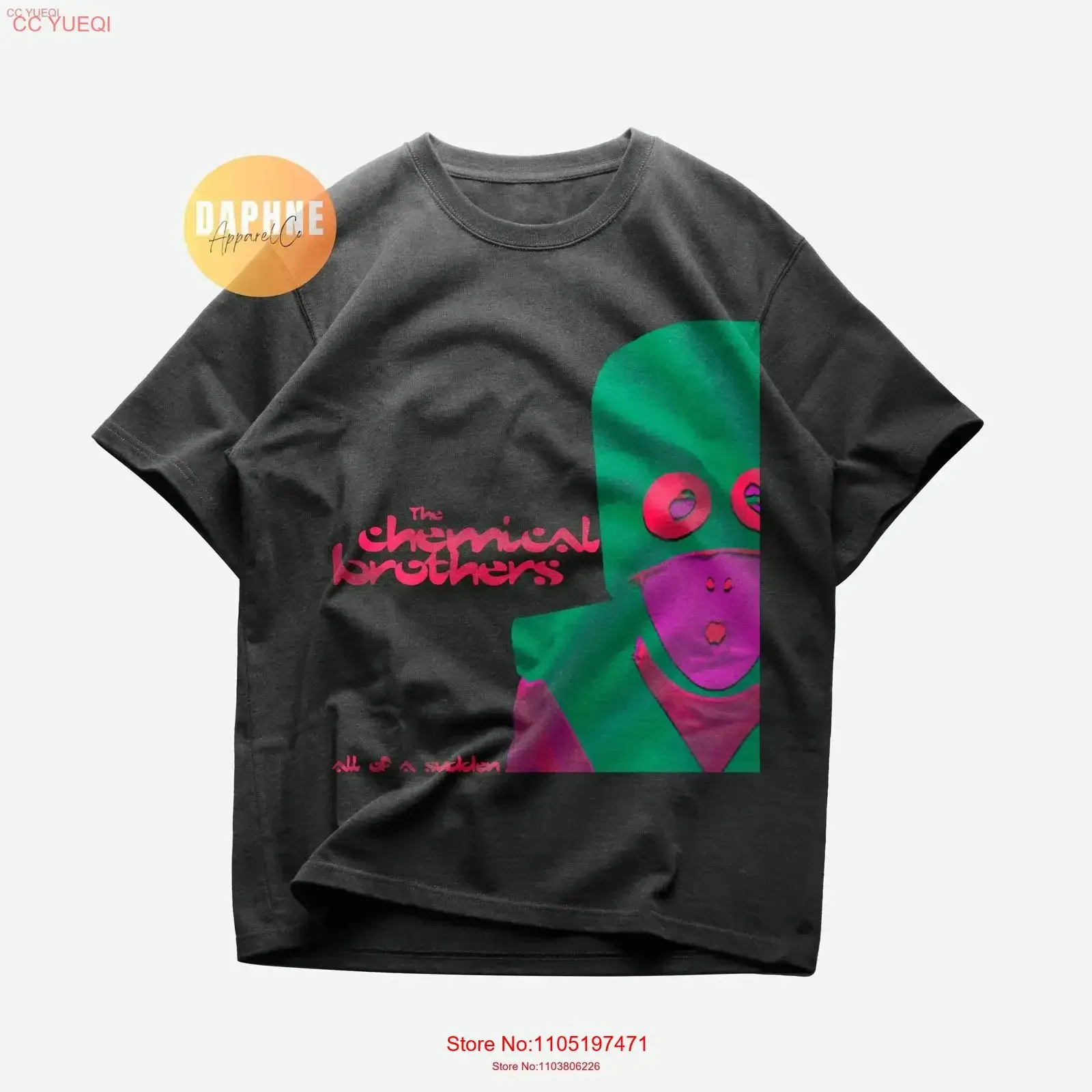 The Chemical Brothers All Of A Sudden غلاف الألبوم للجنسين قميص Tom Rowlands Ed Simons 90s فرقة موسيقى الروك الإلكترونية خمر #1