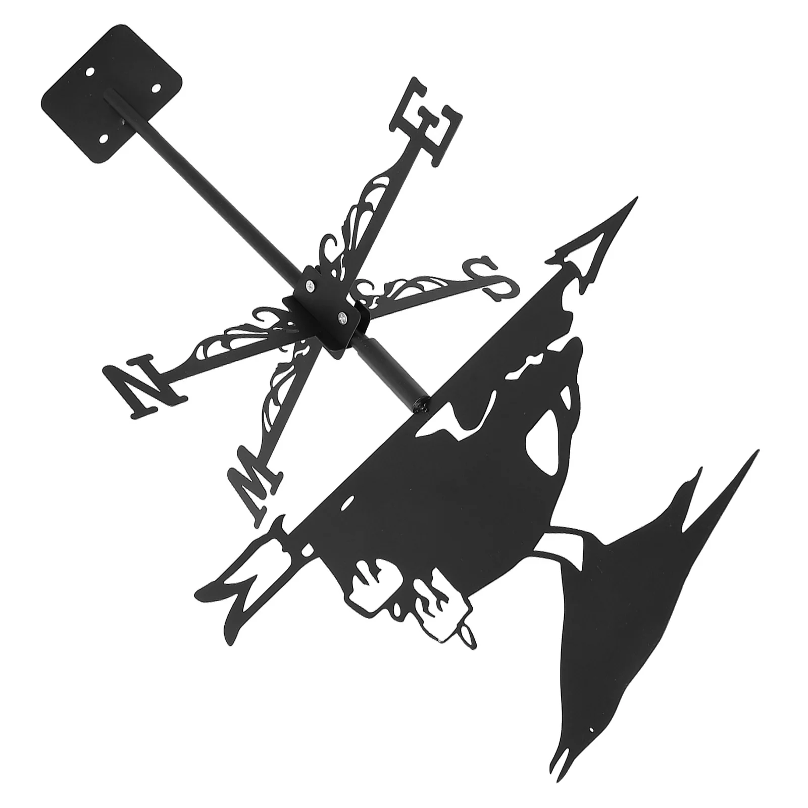 

Iron Weathervane Wind Direction Indicator for Garden Yard Roof Patio Metal Decorative Weather Vane Outdoor Weather Vane