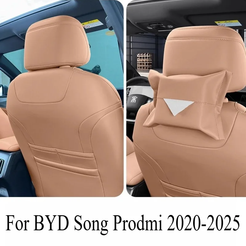 Sun Visor Tissue Box for BYD Song Pro DM-i 2020-2025, Seat Back Strap Hanging Bag Interior Supply