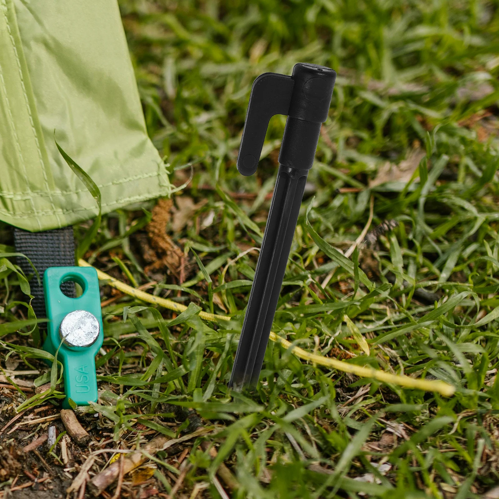 

5pcs Camping Tent Pegs Durable PP Material Ground Stakes Beach Hooks Lightweight Portable Anti Wind Tools Accessories Gardening