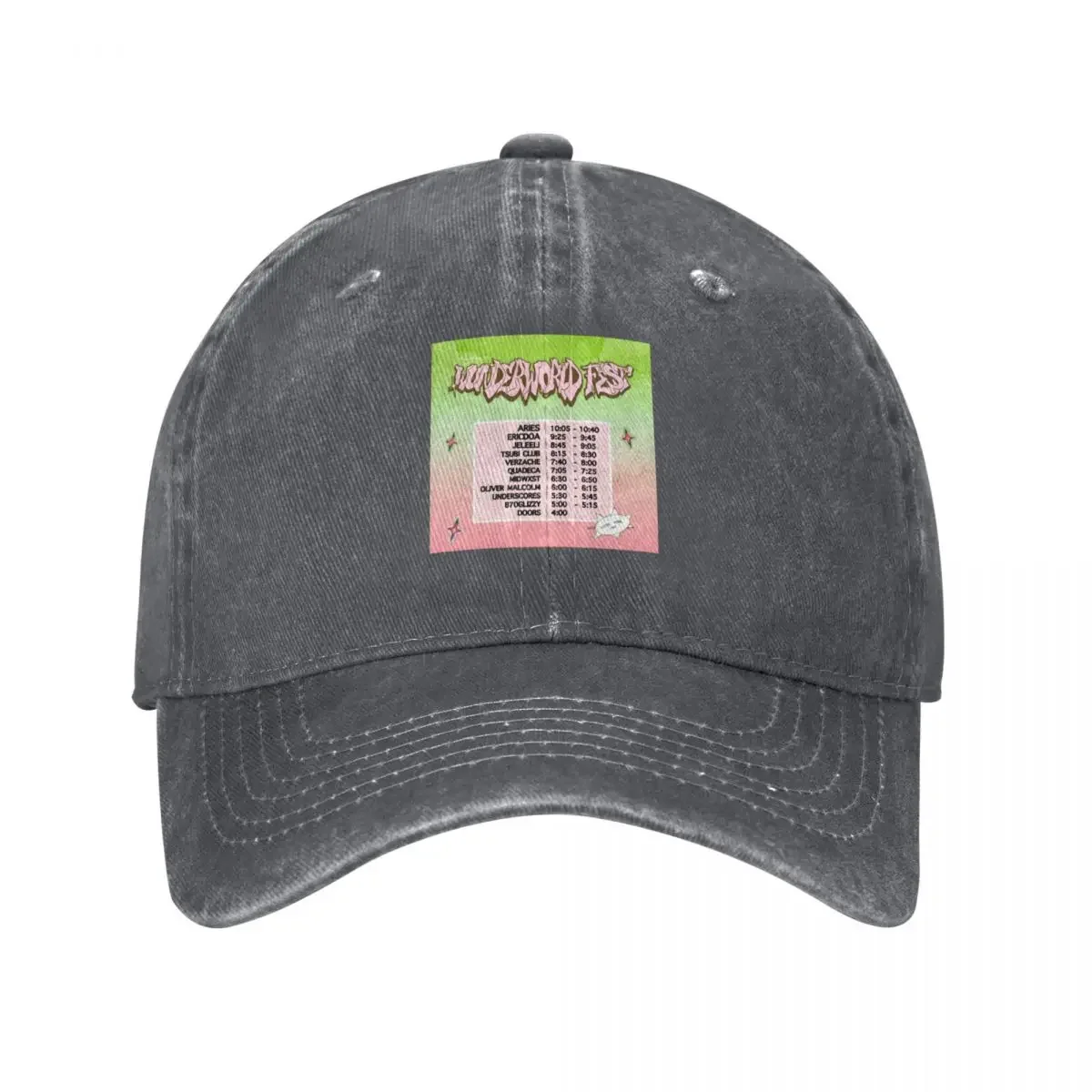 wunderworld 2022 official date tshirt poster Baseball Cap cute Hat Baseball Cap sun caps Women Hats Men's