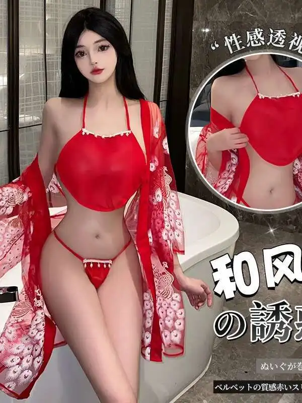 Japonês impresso quimono pura malha fina sexy sedutor vestido elegante moda sexy feminino topos mini vestido 2024 novos topos 0gxh