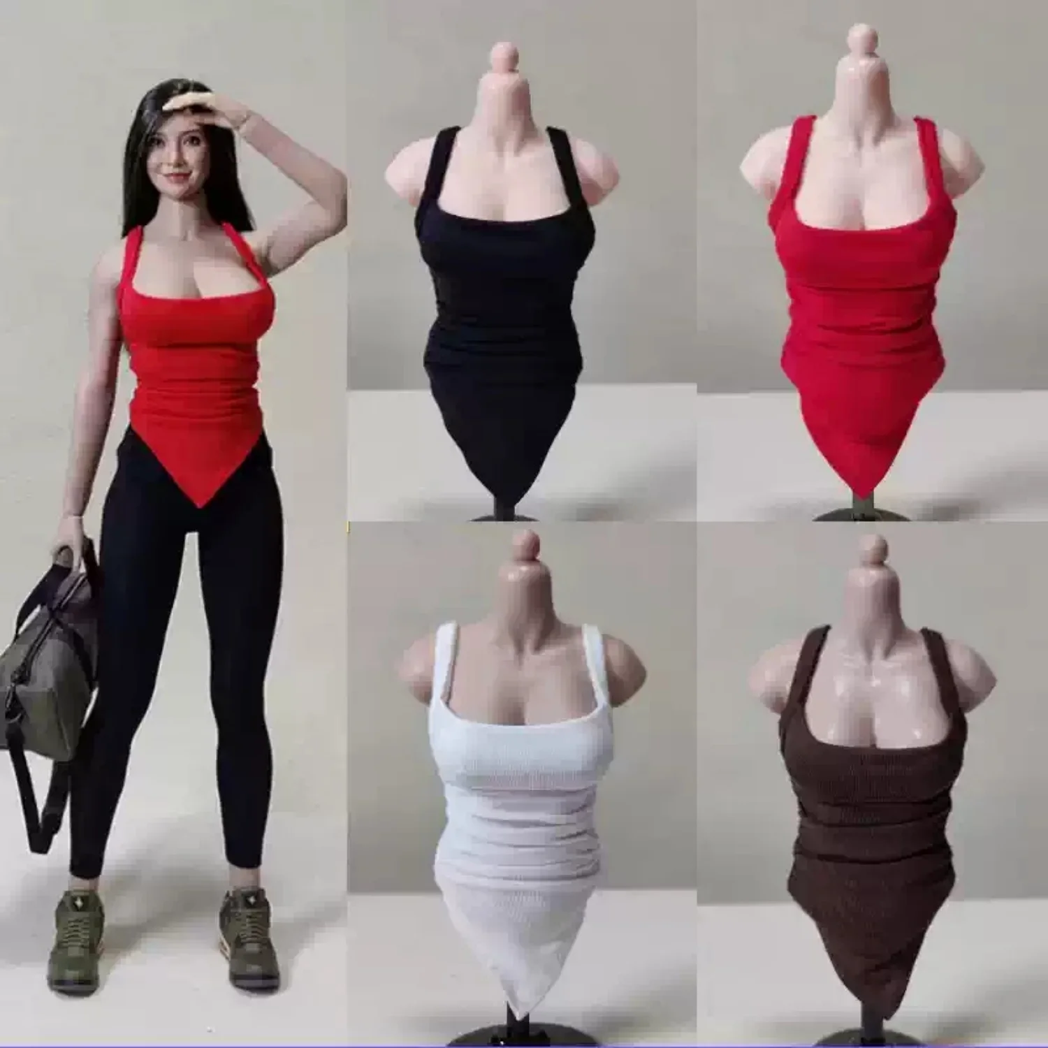 

DMTOYS 1/6 Hanging Neck Tight Sport Vest Fit 12'' TBL/PH Figure Doll