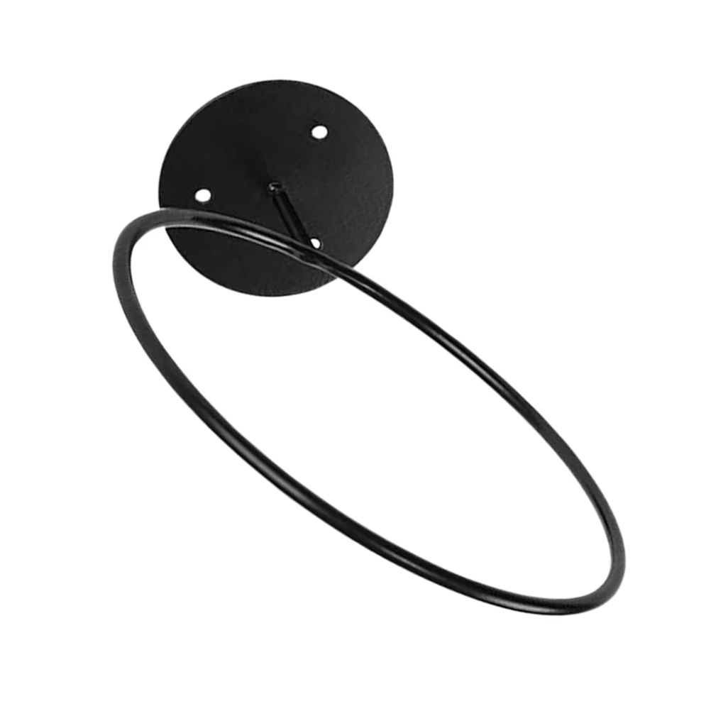 

Wall-Mounted Ball Rack Iron Basketball Display Shelf Football Holder Portable Sports Balls Stand for Home Fitness Black