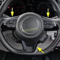 Para Suzuki Swift MK3/MK4 Jimny 2017-2026, adornos de interruptor de volante de fibra de carbono, accesorios 2025 2024 2023 2022 2021 2020 2019