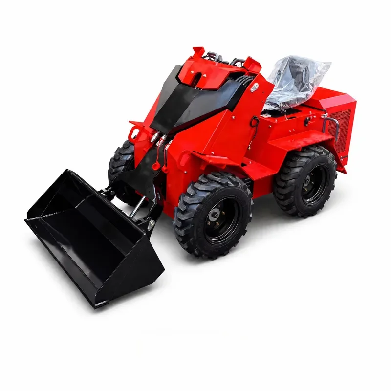 Mini Skid Steer Loader S490 for Agriculture Landscaping Snow , Compact Wheel Loader with Reinforced Tires