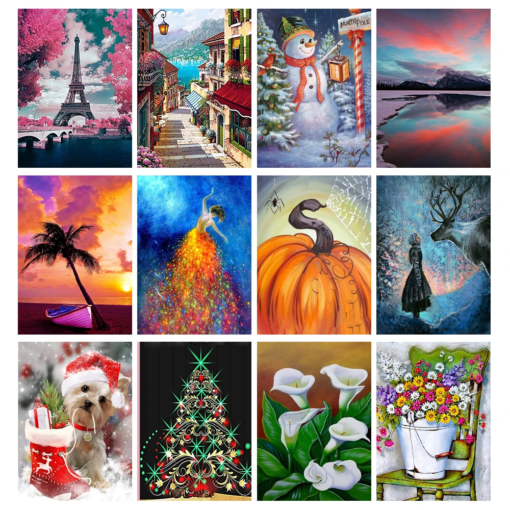 

DIY New 5D Diamond Painting Diamond Mosaic Full Diamond Scenery Decorative Painting Paste Diamond Cross Stitch The Best Gift