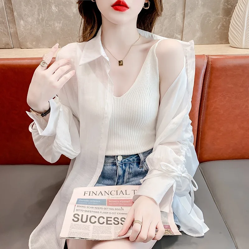 

Рубашки с длинным рукавом, женские полосатые блузки на пуговицах, большие размеры, нейтральный дизайн бойфренда, свободная посадка, осенняя удобная повседневная одежда