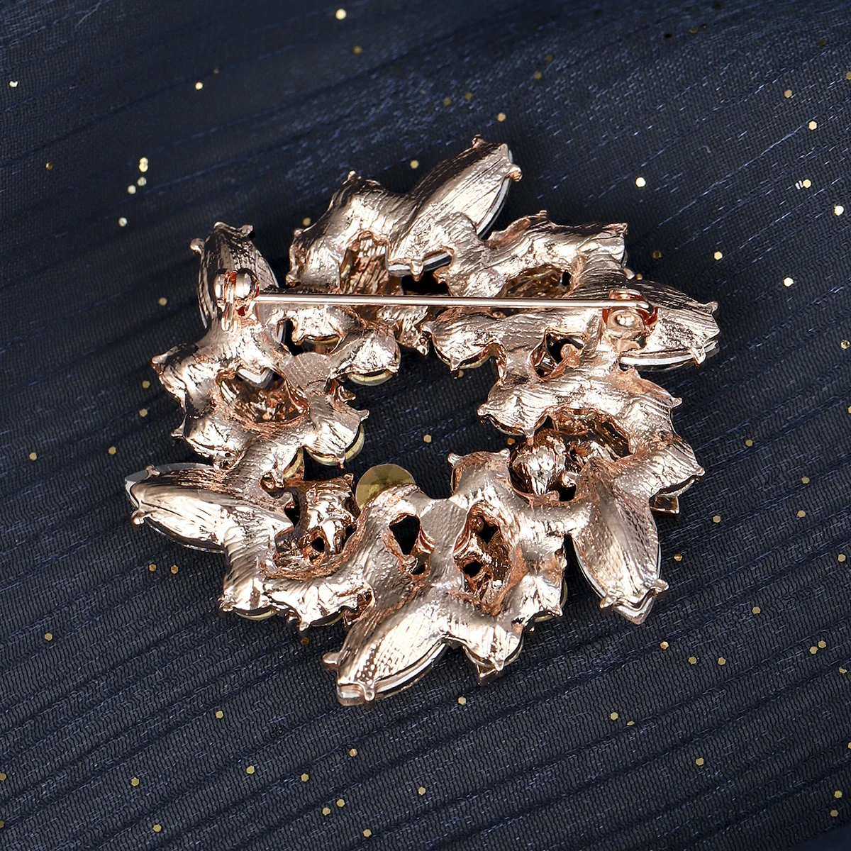 Kristall Diamante Metall Blume Brosche Anzug Rock Pin Dekoration Schmuck Zubehör Geburtstags geschenke für Freunde Urlaub Schmuck – Detail 4