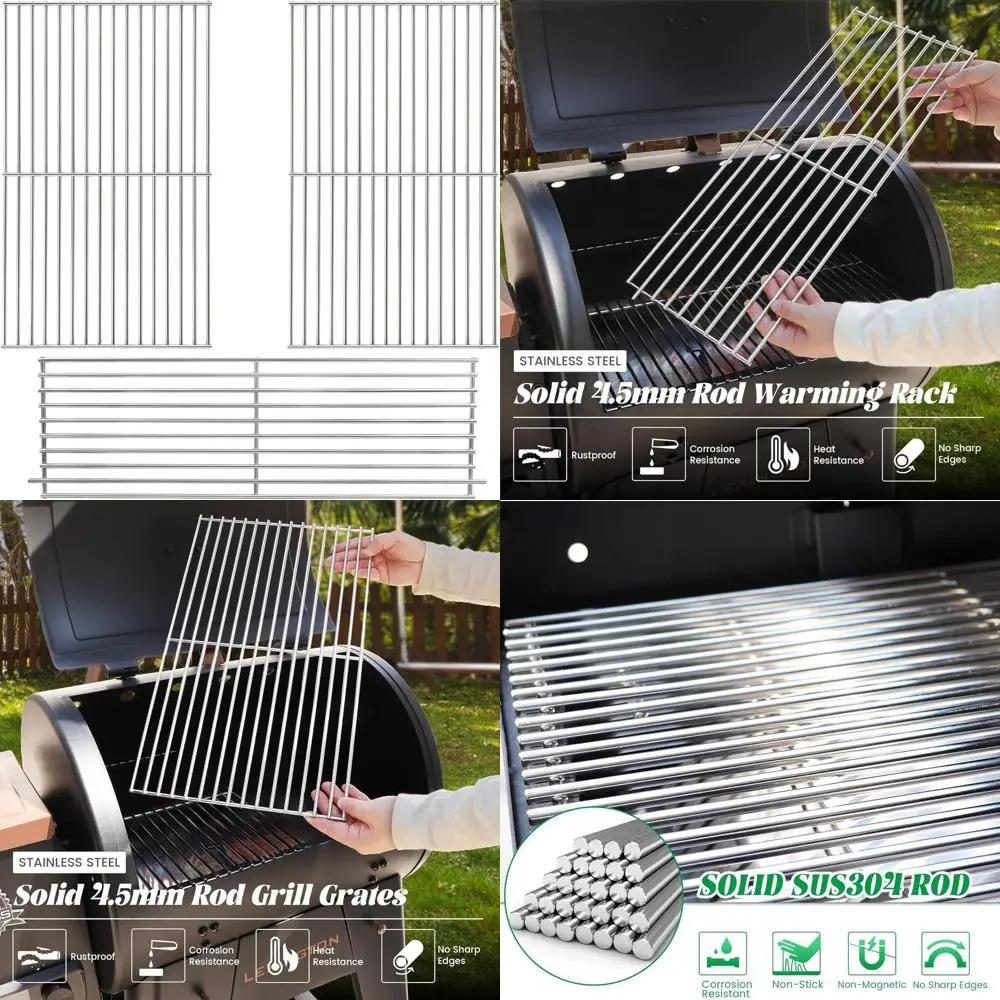 

Нагревательная решетка для гриля Lexington - Сменная верхняя решетка для коптильни на древесных пеллетах серий 500/540, из нержавеющей стали, для барбекю и гриля